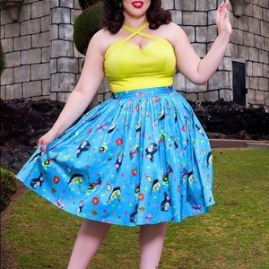 Pinup Couture Jenny skirt Snow White 4x plus size